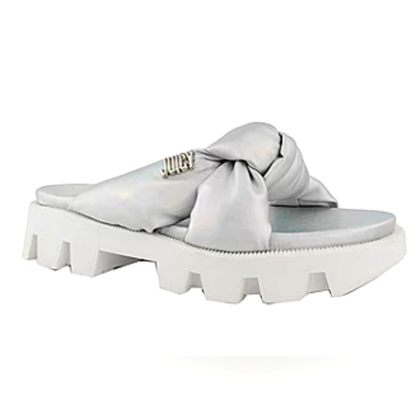 Juicy Couture Shoes - Juicy By Juicy Couture Womens Slide Sandals Silver 11